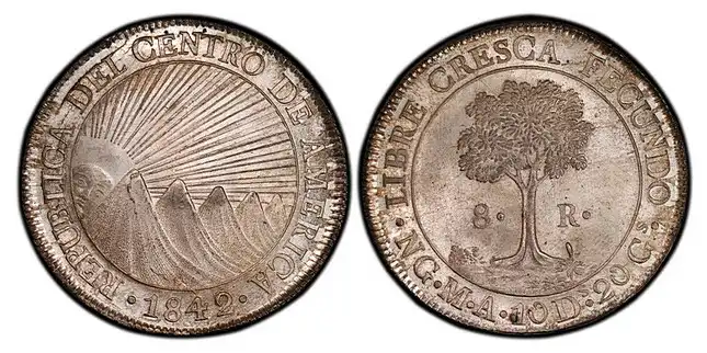 Superbly Struck Central American Republic 8 Reales