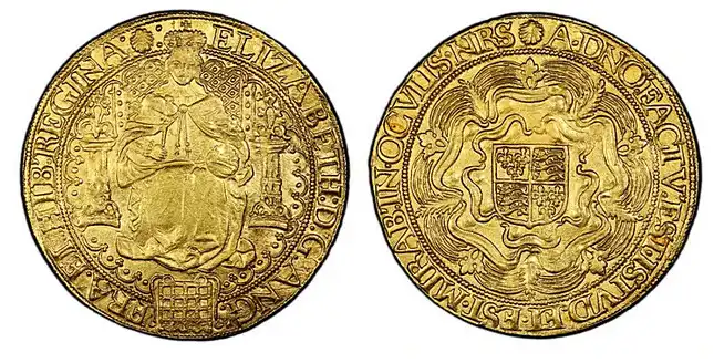 Mint State Elizabeth I "Fine" Sovereign