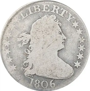 1806 Draped Bust Quarter. B-8. Rarity-6. Good-4 (PCGS). CAC.
