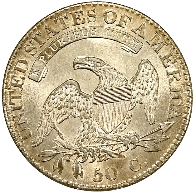 1832-Large Letter O-101A Half Dollar with signature Die Crack