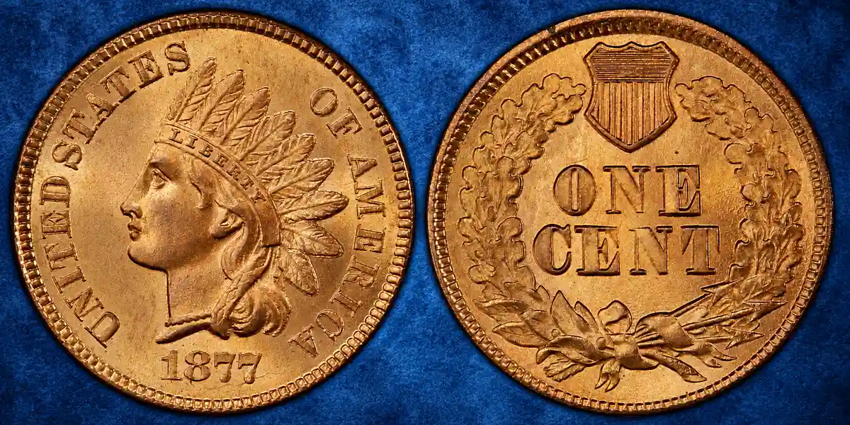 1877 Indian Head Cent from the Stewart Blay Collection - Sold by GreatCollections