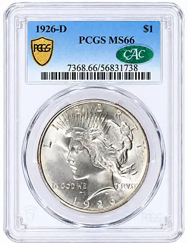 1926-D Peace Dollar at GreatCollections Auction