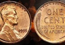 1955 Lincoln Cent. FS-101. Doubled Die Obverse. MS-65 RD (PCGS).