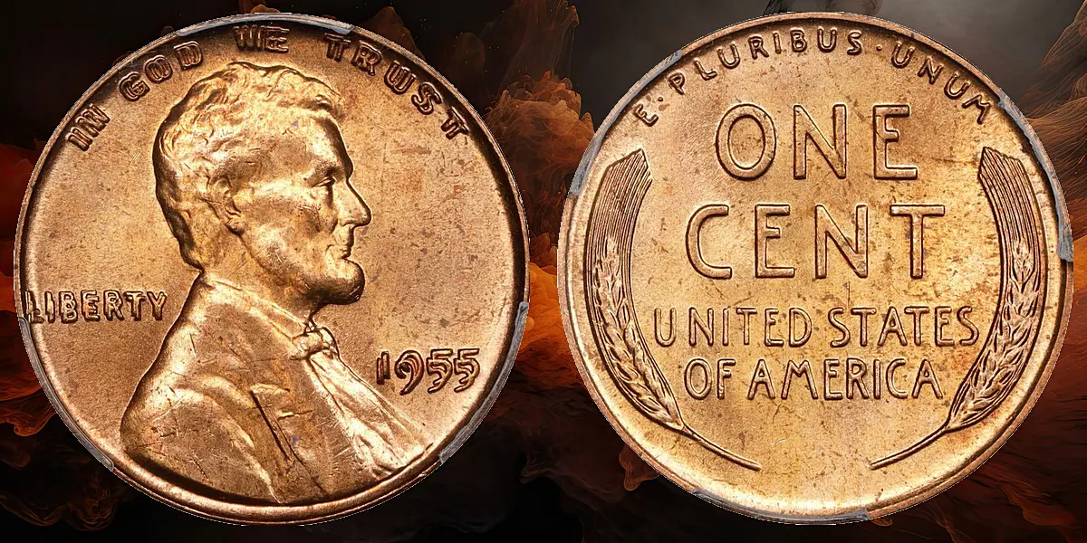 1955 Lincoln Cent. FS-101. Doubled Die Obverse. MS-65 RD (PCGS).