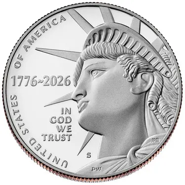 “Enduring Liberty” Half Dollar - in place of President John F. Kennedy and the Presidential Coat of Arms, the 2026 half dollar will feature a new design depicting the Statue of Liberty.