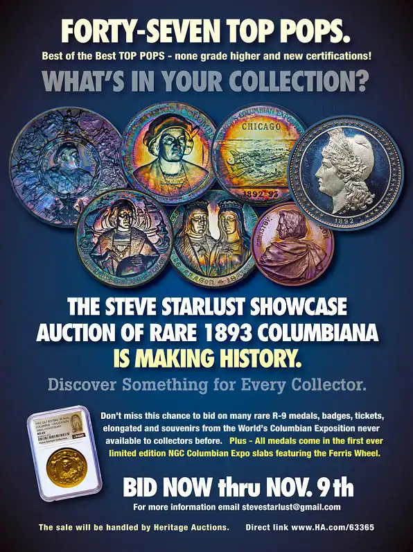 The Steve Starlust Showcase Auction of Rare 1893 Columbiana