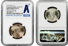 The Trump Dollar Error Discovery Coin NGC-65
