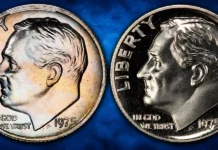 The only Known examples of the 1975 No S Proof Roosevelt Dimes.{left} is the PR-67 "Ohio Specimen" and on the [right] is the PR-68 Discovery Coin