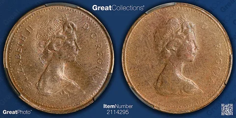 エリザベスエラー Two-Headed Canada Cent Error Shows Queen Elizabeth II Twice